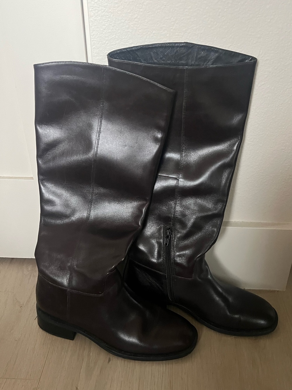 Vagabond Shoemakers Sheila Leather Riding Boot Chocolate EU 39 (US Women's 9) M